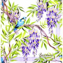 Serwetka decoupage seria TI-FLAIR glicynia fioletowa 33x33cm